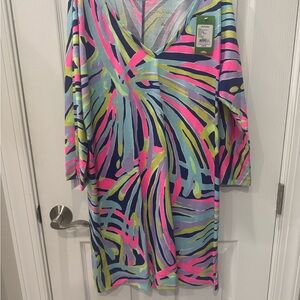 Lilly Pulitzer Pink and Blue Swim Coverup